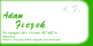 adam ficzek business card